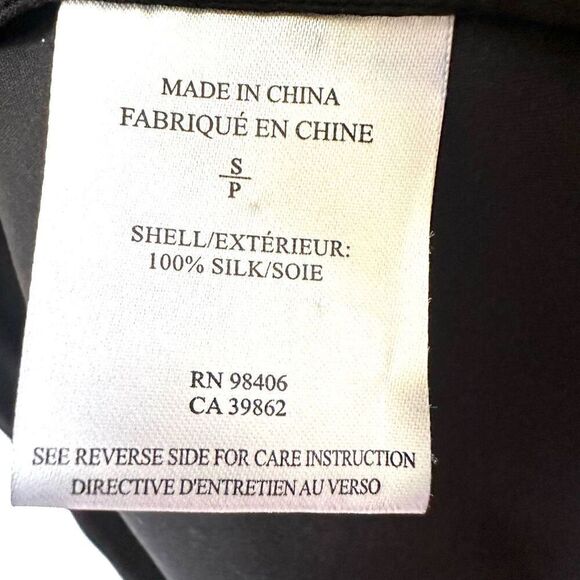 Theory Jethria black silk sleeveless top - Picture 8 of 9